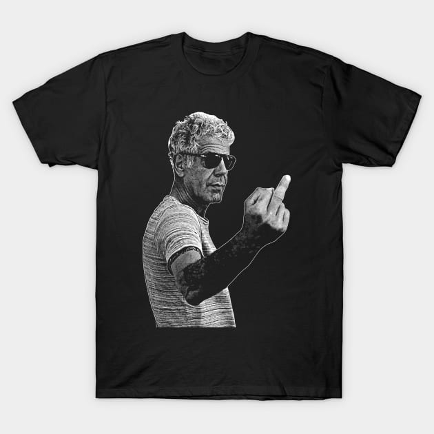 Anthony Bourdain // Vintage 90s T-Shirt by Ubbay-cool